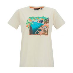 Damska Koszulka Filandra VX Capri Seaside T-shirt. Brązowe bluzki Regatta, bez wzorów, casualowe, bez kołnierzyka, bez ramiączek. Za 67.99 zł.