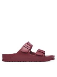 Birkenstock Klapki Arizona 1032862 Bordowy. Czerwone klapki Birkenstock, bez wzorów, z syntetyku, bez obcasa. Za 249.99 zł.