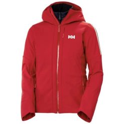 Damska kurtka narciarska z kapturem Helly Hansen Avanti Softshell. Czerwone kurtki narciarskie Helly Hansen, xs, bez wzorów, z dzianiny, z kapturem, narciarskie, primaloft. Za 1,427.00 zł.