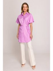 Stylove Tunika w kolorze fioletowym rozmiar: S/M. Różowe tuniki Stylove, na co dzień, m, bez wzorów, z bawełny, bez kołnierzyka, bez ramiączek. Za 202.50 zł.