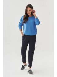 TATUUM Spodnie "Lilo" w kolorze granatowym rozmiar: 38. Niebieskie spodnie materiałowe Tatuum, bez wzorów, z materiału. Za 152.98 zł.