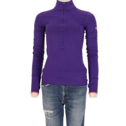 Bluza damska Dri-Fit Nike PRO. Fioletowe bluzy sportowe Nike, l, bez wzorów, z materiału, bez kaptura. Za 114.98 zł.