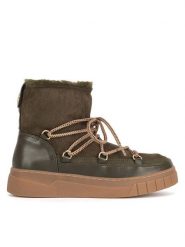 Jenny Fairy Śniegowce WS5888-11 Khaki. Brązowe trapery i śniegowce Jenny Fairy, z materiału. Za 179.99 zł.