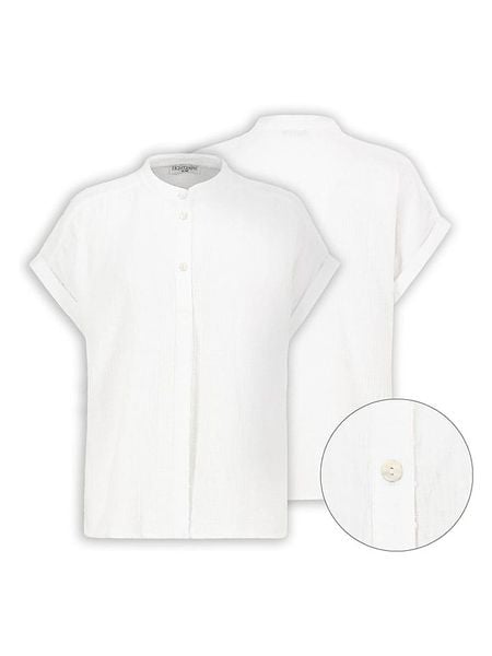Eight2Nine Bluzka w kolorze białym rozmiar: L/XL. Białe bluzki Eight2Nine, l, bez wzorów, z bawełny, bez kołnierzyka, bez ramiączek. Za 119.95 zł.