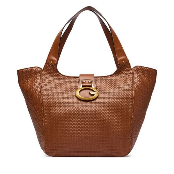 Torebka Guess. Brązowe shopper Guess, z aplikacjami, bez dodatków. Za 714.99 zł.