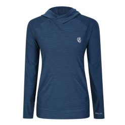 Bluza sportowa z kapturem damska Sprint City. Niebieskie bluzy Dare 2b, bez wzorów, z kapturem. W wyprzedaży za 129.99 zł.