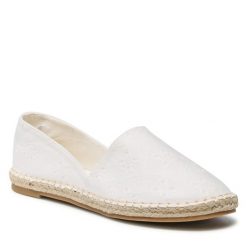 Espadryle Jenny Fairy. Białe espadryle Jenny Fairy, bez wzorów, bez obcasa, bez zapięcia. Za 89.99 zł.