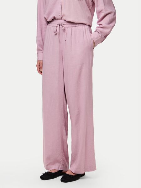 Pieces Spodnie materiałowe Pia 17149314 Różowy Wide Leg. Czerwone spodnie materiałowe Pieces, xs, bez wzorów, z materiału. Za 119.99 zł.