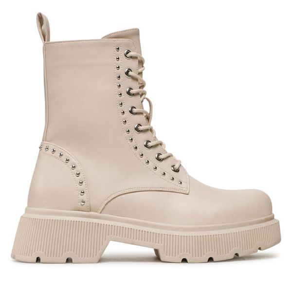 Trzewiki DeeZee. Brązowe botki DeeZee, bez wzorów, bez obcasa, na płaskiej podeszwie, bez zapięcia. Za 179.99 zł.