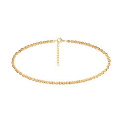 Bransoletka na kostkę Hearts pozłacana 23+3,5 cm. Żółte bransoletki Lilou, pozłacane. Za 129.00 zł.