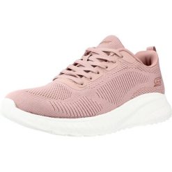 Buty do chodzenia damskie Skechers Bobs Squad Chaos Face Off. Czerwone trekkingi Skechers, z materiału, trekkingowe. Za 264.99 zł.