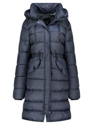 Geographical Norway Płaszcz pikowany "Bertille" w kolorze granatowym rozmiar: XXL. Niebieskie płaszcze Geographical Norway, xxl, bez wzorów, bez kaptura. Za 253.95 zł.