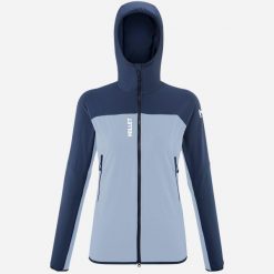 Kurtka damska softshell MILLET W Fusion Xcs Hoodie niebieski. Niebieskie kurtki sportowe Millet, xs, bez wzorów, z softshellu, bez kaptura, wspinaczkowe. Za 475.00 zł.