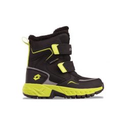 Buty trapery zimowe ocieplane LOTTO ALSTYNE TEX K. Czarne trapery i śniegowce Lotto. W wyprzedaży za 124.00 zł.