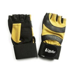Laubr Sport Rękawiczki fitness — skóra/poliester, rozmiar S. Czarne rękawiczki FIVE GLOVES, bez wzorów, z poliesteru, sportowe. Za 132.99 zł.