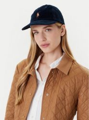 Polo Ralph Lauren Czapka z daszkiem 211A90413001 Granatowy. Niebieskie czapki Polo Ralph Lauren, bez wzorów, z bawełny. Za 399.99 zł.