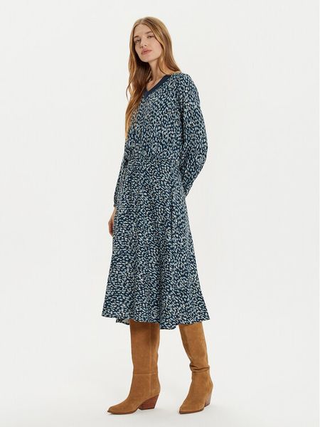 Tatuum Sukienka codzienna Splati T2420.192B Granatowy Regular Fit. Niebieskie sukienki Tatuum, na co dzień, bez wzorów, z wiskozy, bez kołnierzyka, bez ramiączek, proste. Za 219.99 zł.