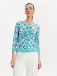 Luisa Spagnoli Kardigan Crostone 58242 Niebieski Regular Fit. Niebieskie kardigany LUISA SPAGNOLI, s, bez wzorów, z syntetyku. Za 869.99 zł.