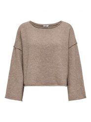 JDY Sweter "Rue" w kolorze jasnobrązowym rozmiar: M. Brązowe swetry JDY, m, bez wzorów, bez ramiączek. Za 66.00 zł.