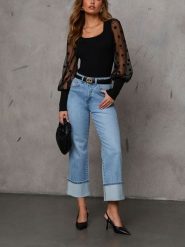 Milan Kiss Bluzka w kolorze czarnym rozmiar: S. Czarne bluzki Milan Kiss, s, bez wzorów, prążkowane, bez kołnierzyka, bez ramiączek. Za 130.99 zł.