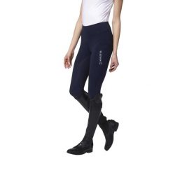 Damskie legginsy jeździeckie z pełną przyczepnością Vestrum Yakushima. Niebieskie legginsy VESTRUM, bez wzorów, z podwyższonym stanem. Za 633.00 zł.