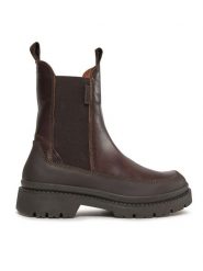 Gant Sztyblety Prepnovo Chelsea Boot 27551396 Brązowy. Brązowe botki GANT, bez wzorów, ze skóry, bez obcasa, na płaskiej podeszwie, bez zapięcia. Za 879.99 zł.