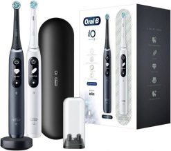 Szczoteczka magnetyczna Oral-B iO 7 Duo biały/czarny. Szczoteczki elektryczne ORAL-B. W wyprzedaży za 999.00 zł.