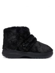 Crocs Kapcie Classic Unfurgettable Boot 211743 Czarny. Czarne obuwie domowe Crocs, bez wzorów, z materiału, bez zapięcia. Za 379.99 zł.