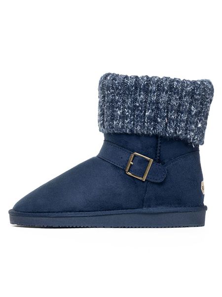 Blackfield Botki zimowe "Kylie" w kolorze granatowym rozmiar: 37. Niebieskie botki Blackfield, na zimę, bez wzorów, bez obcasa, bez zapięcia. Za 196.95 zł.