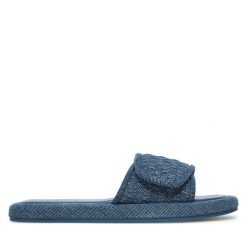 Klapki MICHAEL Michael Kors. Niebieskie klapki MICHAEL Michael Kors, bez wzorów, bez obcasa. Za 299.99 zł.