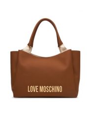 LOVE MOSCHINO Torebka JC4107PP1OKD0200 Brązowy. Brązowe shopper Love Moschino, bez wzorów, ze skóry, bez dodatków. Za 1,049.00 zł.