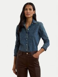 LAUREN RALPH LAUREN Koszula jeansowa 200971084001 Niebieski Classic Fit. Niebieskie koszule Lauren Ralph Lauren, xxl, bez wzorów, z bawełny, bez kołnierzyka, bez ramiączek. Za 669.99 zł.