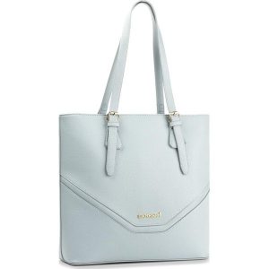 Torebka MONNARI - BAG2200-012 Blue. Niebieskie shopper Monnari, bez wzorów, ze skóry ekologicznej, duże, bez dodatków. W wyprzedaży za 109.00 zł.