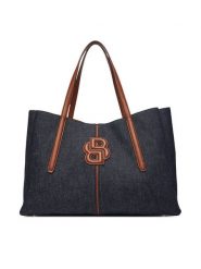 BOSS Torebka 50547575 Niebieski. Niebieskie shopper Boss, bez wzorów, z materiału, bez dodatków. Za 1,099.00 zł.
