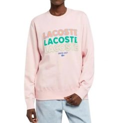 Bluza damska Lacoste SF1267. Czerwone bluzy Lacoste, xs, bez wzorów, z bawełny, bez kaptura. Za 417.00 zł.