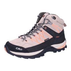 Buty turystyczne damskie CMP Rigel Mid WP. Brązowe trekkingi CMP, trekkingowe. W wyprzedaży za 399.99 zł.