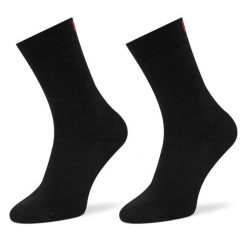 Skarpety długie HUGO. Czarne skarpety Hugo, bez wzorów. Za 39.99 zł.