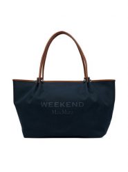 Weekend Max Mara Torebka Getto 2625516115 Niebieski. Niebieskie shopper Weekend Max Mara, bez wzorów, z materiału, bez dodatków. Za 1,479.00 zł.