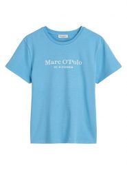 Marc O´Polo Koszulka w kolorze błękitnym rozmiar: M. Niebieskie bluzki m, bez wzorów, z bawełny, bez kołnierzyka, bez ramiączek. Za 74.81 zł.