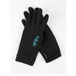 Rękawiczki damskie Rab Power Stretch Pro Glove. Czarne rękawiczki RAB, bez wzorów, sportowe. Za 109.99 zł.