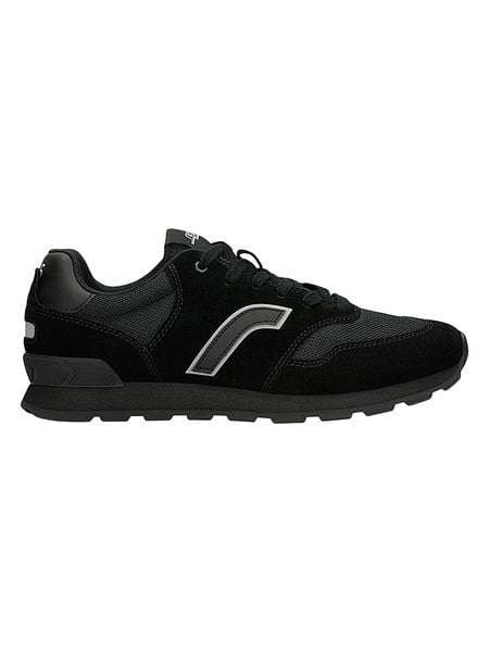 Relaks Skórzane sneakersy w kolorze czarnym rozmiar: 42. Czarne trampki Relaks, bez wzorów, z materiału, bez zapięcia. Za 254.95 zł.