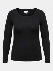 ONLY Carmakoma Bluzka 15168592 Czarny Regular Fit. Czarne bluzki Only Carmakoma, bez wzorów, z bawełny, bez kołnierzyka, bez ramiączek. Za 59.99 zł.
