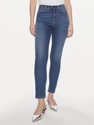 Weekend Max Mara Jeansy Eufrate 2415181051 Granatowy Slim Fit. Niebieskie jeansy Weekend Max Mara, bez wzorów. Za 409.99 zł.