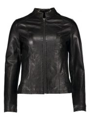 Bugatti Skórzana kurtka w kolorze czarnym rozmiar: 44. Czarne kurtki Bugatti, bez wzorów, ze skóry, bez kaptura. Za 717.99 zł.