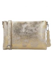 Charm Skórzana torebka w kolorze złotym - 26 x 19 x 3 cm rozmiar: onesize. Żółte torby na ramię Charm, bez wzorów, z materiału, na ramię, bez dodatków. Za 152.99 zł.