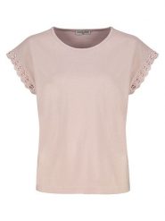 Eight2Nine Koszulka w kolorze jasnoróżowym rozmiar: M. Różowe bluzki Eight2Nine, m, bez wzorów, z bawełny, bez kołnierzyka, bez ramiączek. Za 43.99 zł.