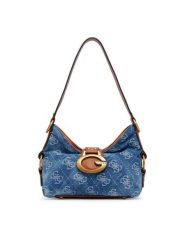 Guess Torebka Camden Mini HWDB93 08720 Niebieski. Niebieskie torebki klasyczne Guess, z aplikacjami, z materiału, bez dodatków. Za 584.99 zł.