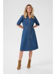 Cream Sukienka dżinsowa w kolorze niebieskim rozmiar: 42. Niebieskie sukienki Cream, na co dzień, bez wzorów, z tkaniny, bez kołnierzyka, bez ramiączek, midi, proste. Za 208.99 zł.