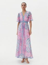 Hale Bob Sukienka letnia with silk Jaliyah 4ZCA610M Różowy Regular Fit. Czerwone sukienki Hale bob, na lato, m, bez wzorów, z wiskozy, bez kołnierzyka, bez ramiączek. Za 1,879.99 zł.