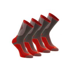 Skarpety turystyczne długie 2 pary MH 520 czerwone. Skarpety QUECHUA. Za 49.99 zł.